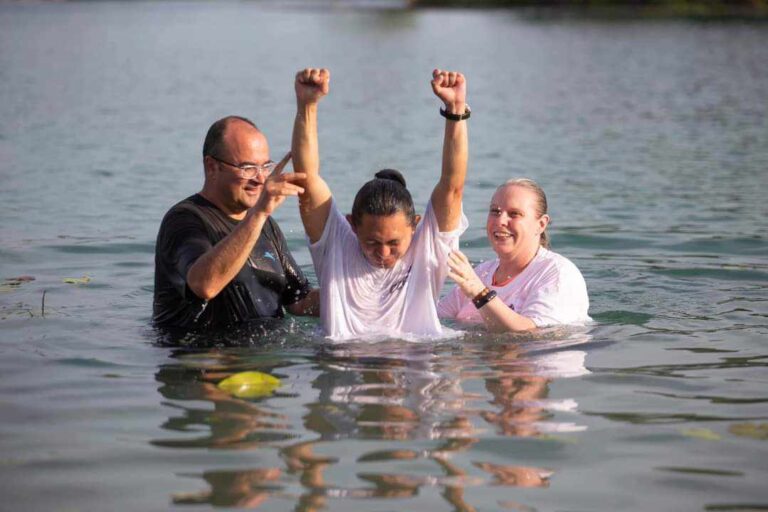 Baptizing New Believers for the First Time!