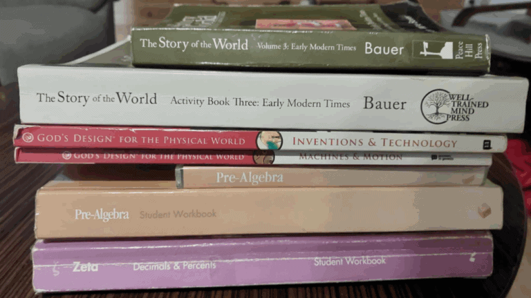 My 2025-2026 7th Grade Curriculum Choices