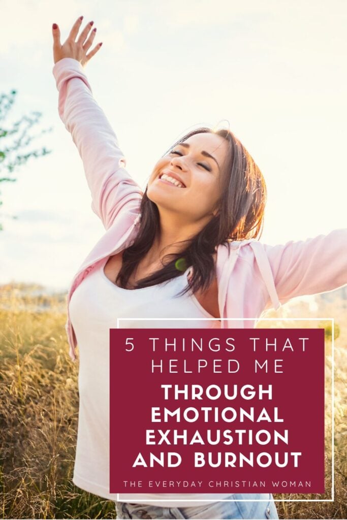 woman with hands raised joyfully overcoming emotional exhaustion and burnout
